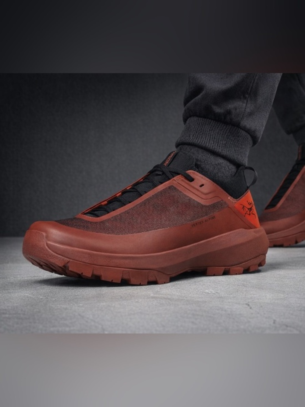 Arc'teryx Vertex Alpine Dark Red Technical Approach Gorpcore Men’s Shoes 10 NEW